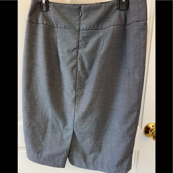 Grey/Blue Pencil Skirt - Size 10 - Picture 3 of 4